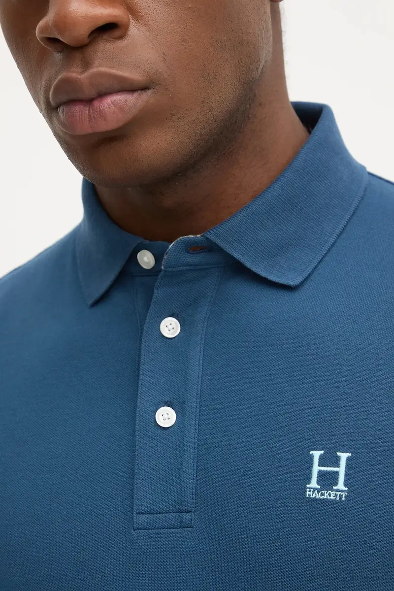 Hackett London Polo Uomo Blu 3593092 miniatura 5