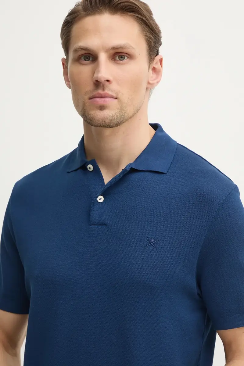 Hackett London Polo Uomo Blu 3314259 miniatura 4