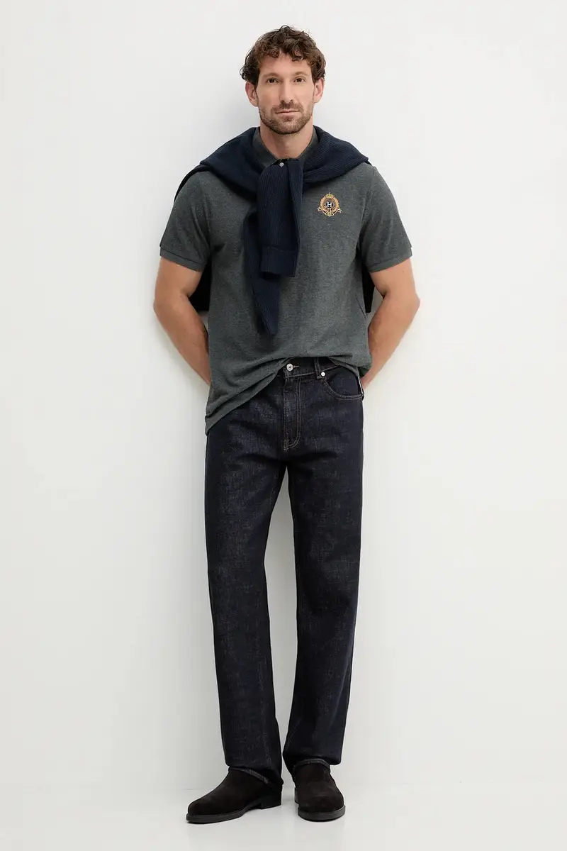 Hackett London Polo Uomo Grigio 3610824 miniatura 2