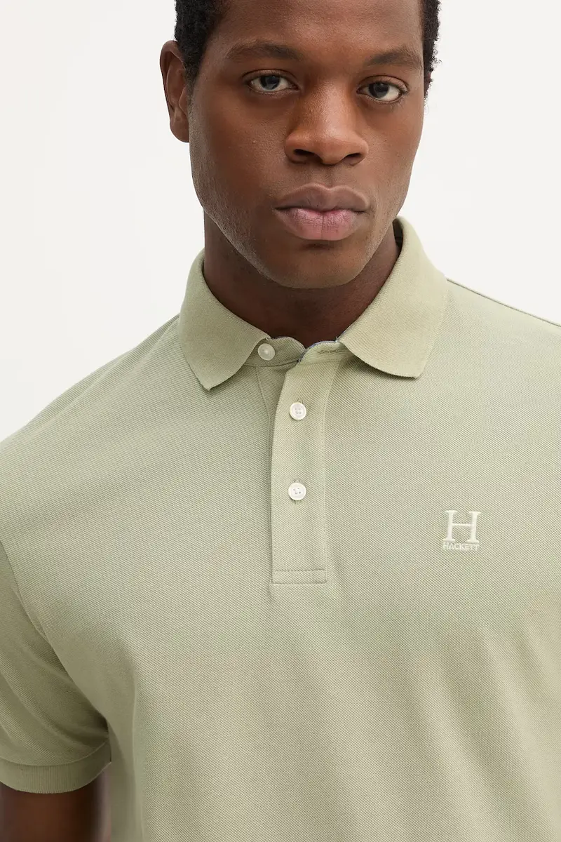 Hackett London Polo Uomo Verde 3669249 miniatura 4