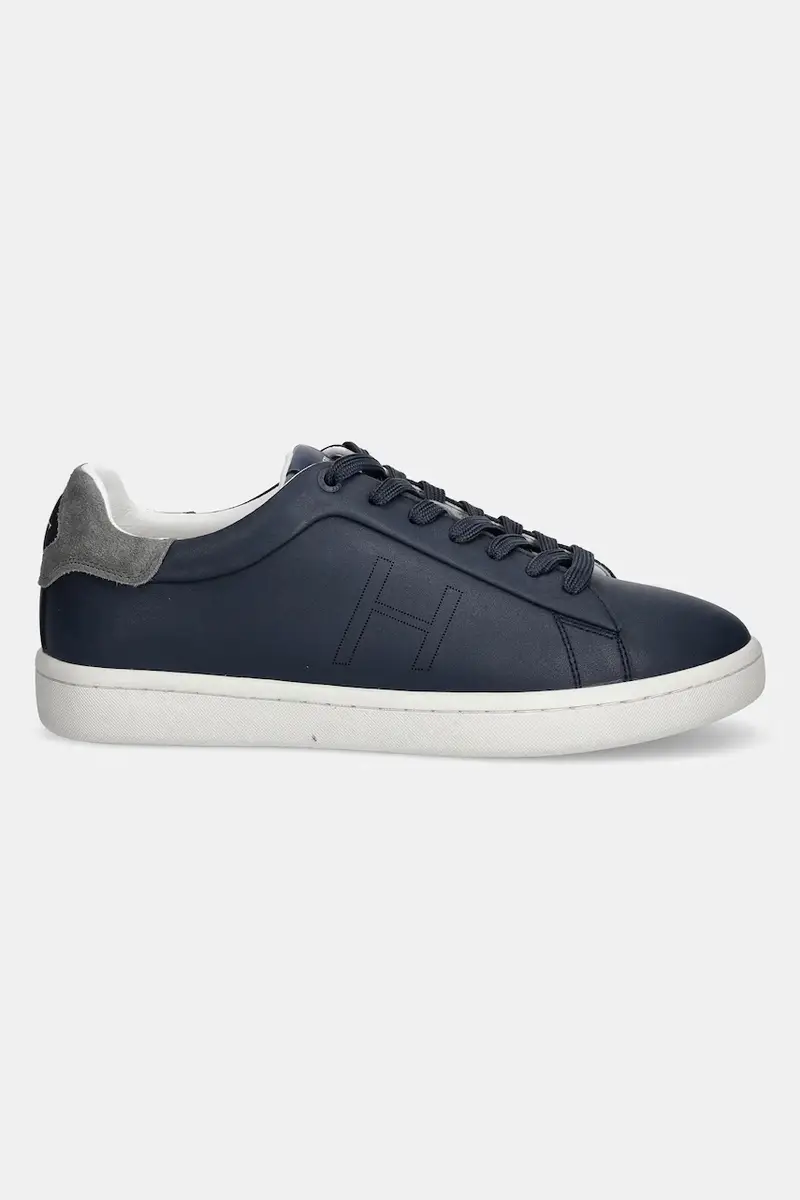 sneakers in pelle BOND MINIMAL uomo colore blu navy HMS21457 miniatura 2