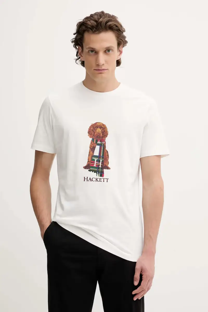Hackett London T-shirt Uomo Bianco 3578197