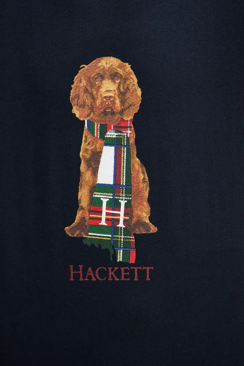 Hackett London T-shirt Uomo Blu 3595478 miniatura 5