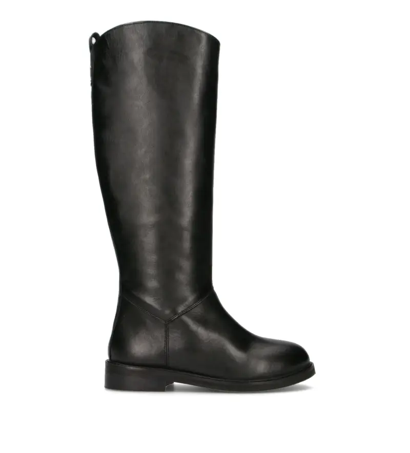 Stivale donna nero in pelle Vario