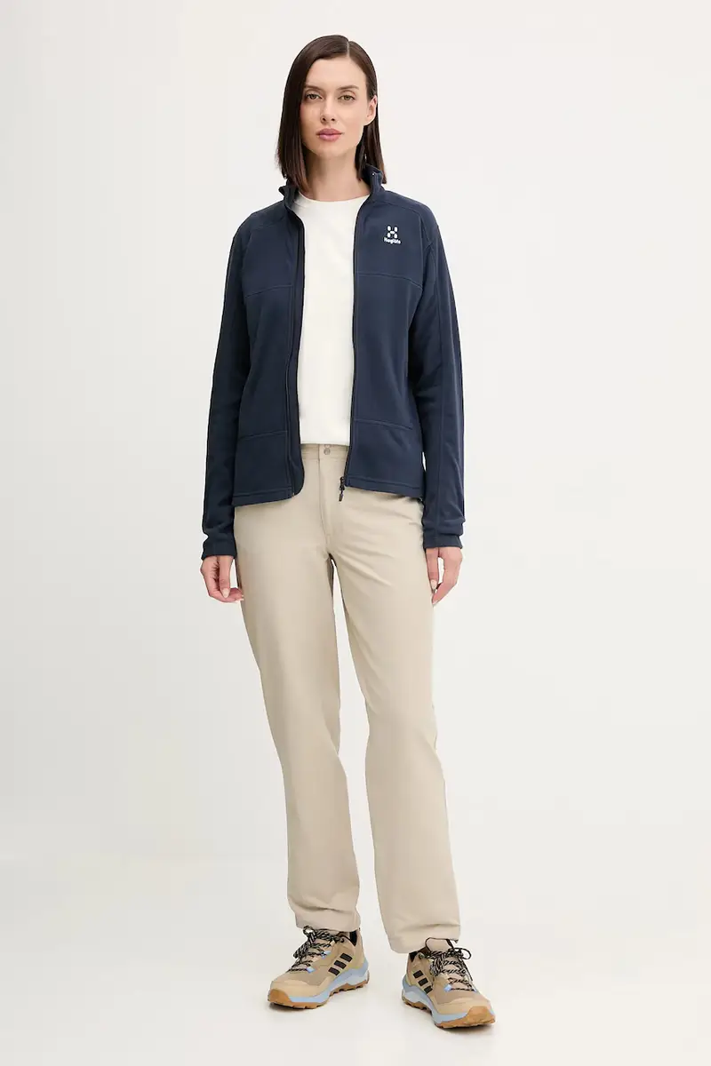 camicia a maniche lunghe donna colore nero 607663 Beige miniatura 2