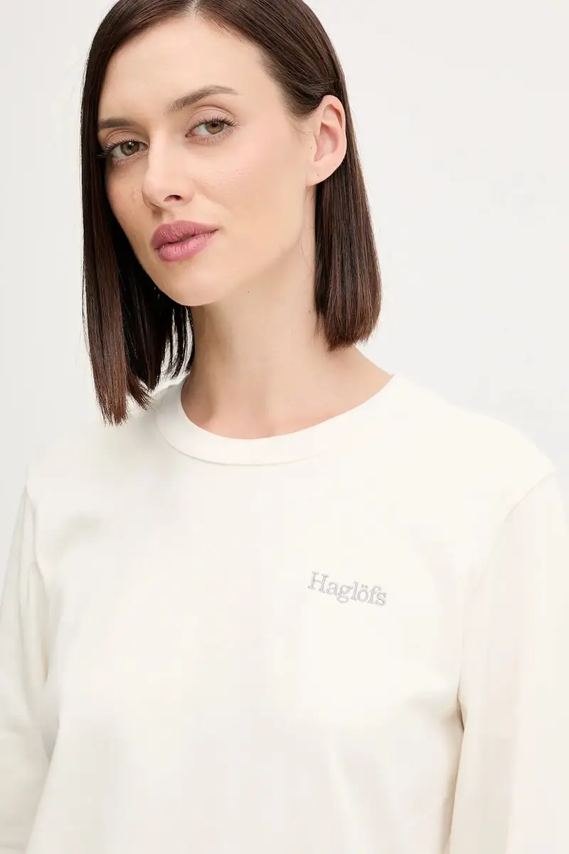 camicia a maniche lunghe donna colore nero 607663 Beige miniatura 4