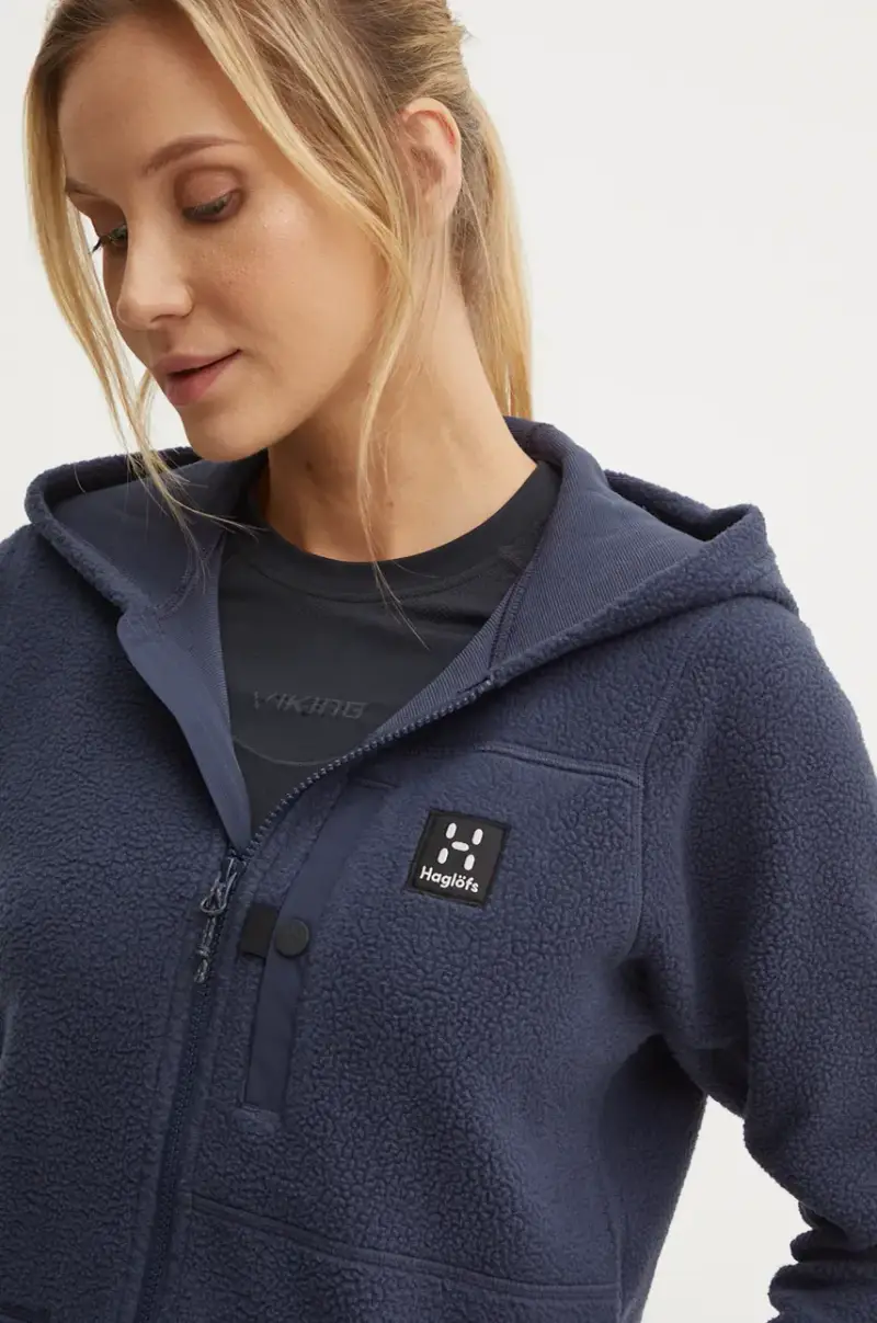 felpa da sport Malung Pile Blu navy miniatura 4