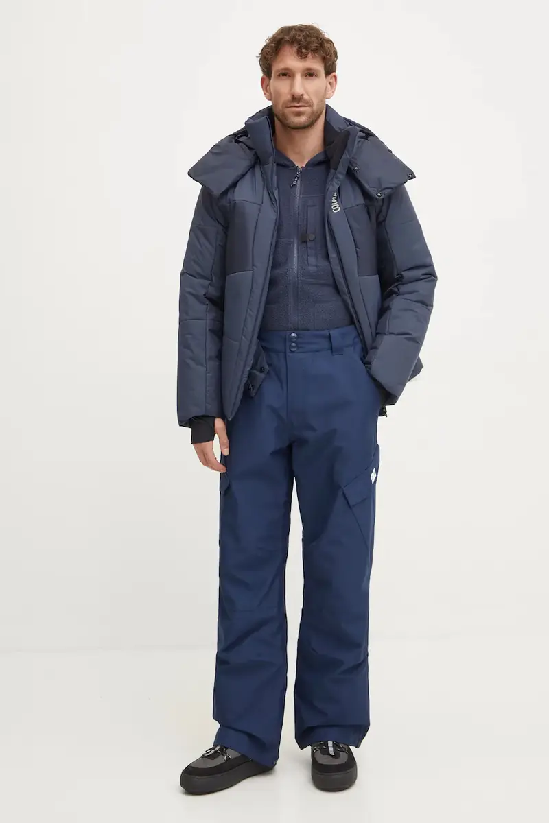 felpa da sport Malung Pile colore blu navy con cappuccio 606958 miniatura 2