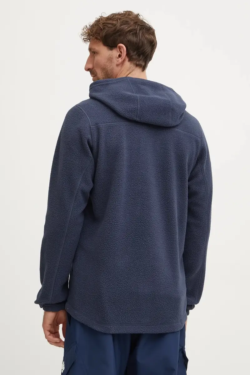 felpa da sport Malung Pile colore blu navy con cappuccio 606958 miniatura 3