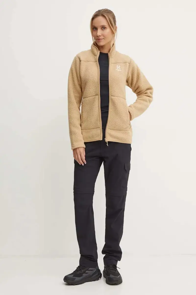 felpa da sport Mossa Pile colore beige 606538 miniatura 2