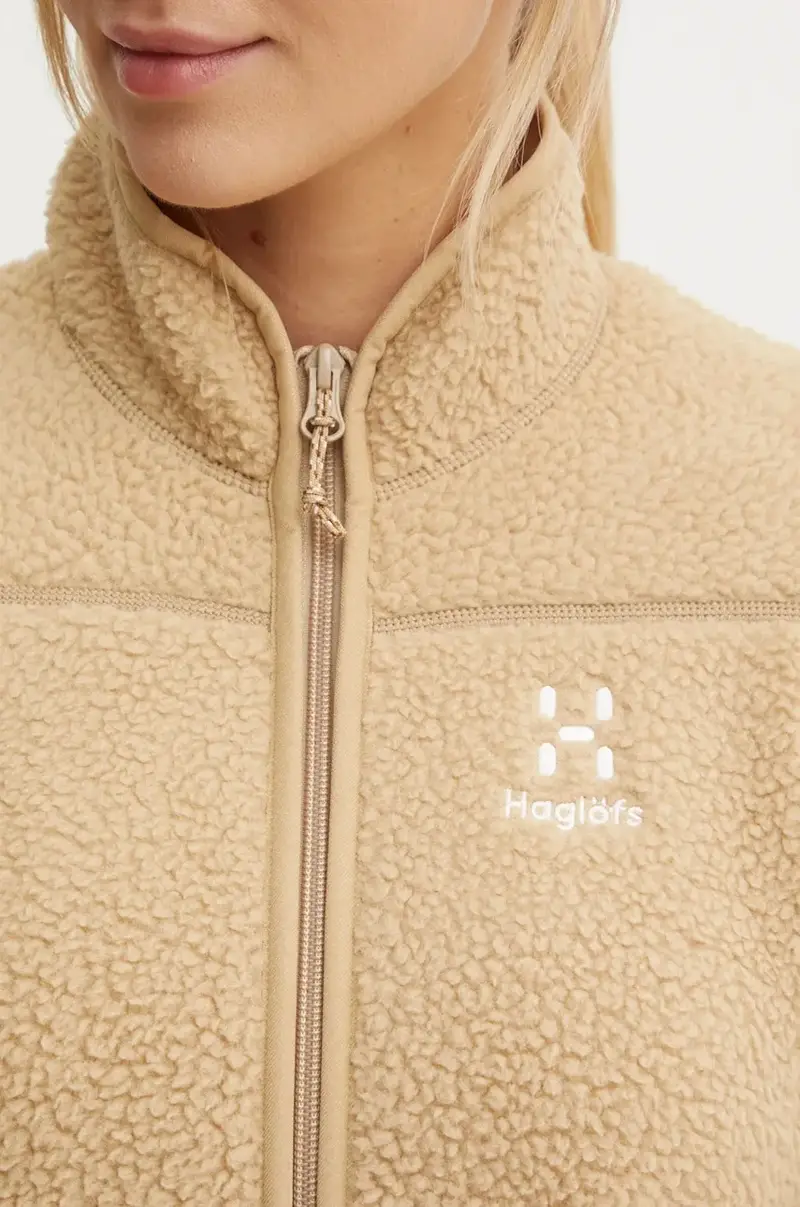 felpa da sport Mossa Pile colore beige 606538 miniatura 5