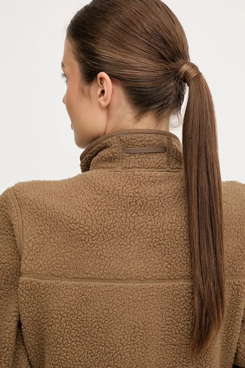 felpa da sport Mossa Pile colore grigio 606538 Verde miniatura 5