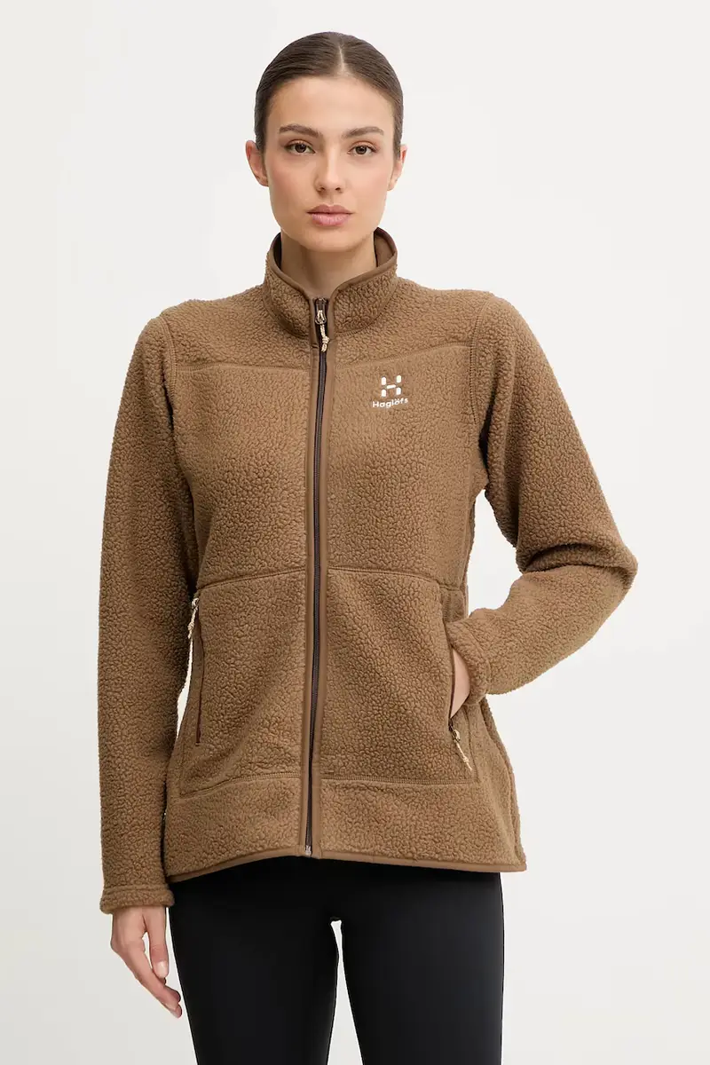 felpa da sport Mossa Pile colore grigio 606538 Verde