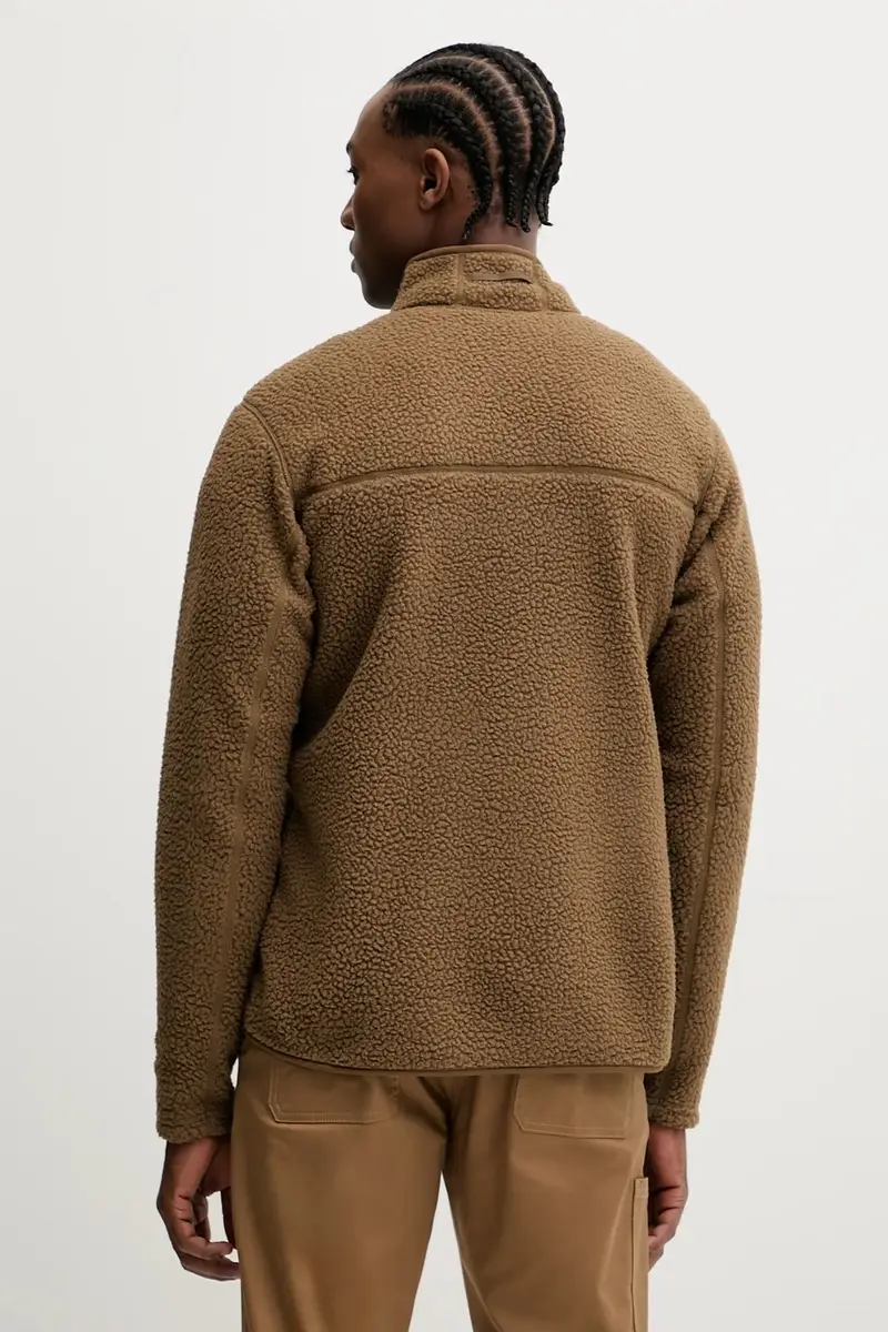 felpa da sport Mossa Pile colore grigio 606539 Marrone miniatura 3