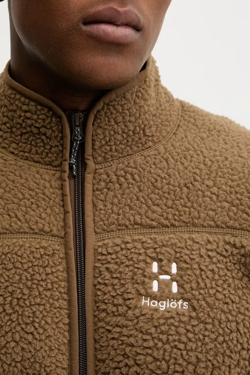 felpa da sport Mossa Pile colore grigio 606539 Marrone miniatura 5