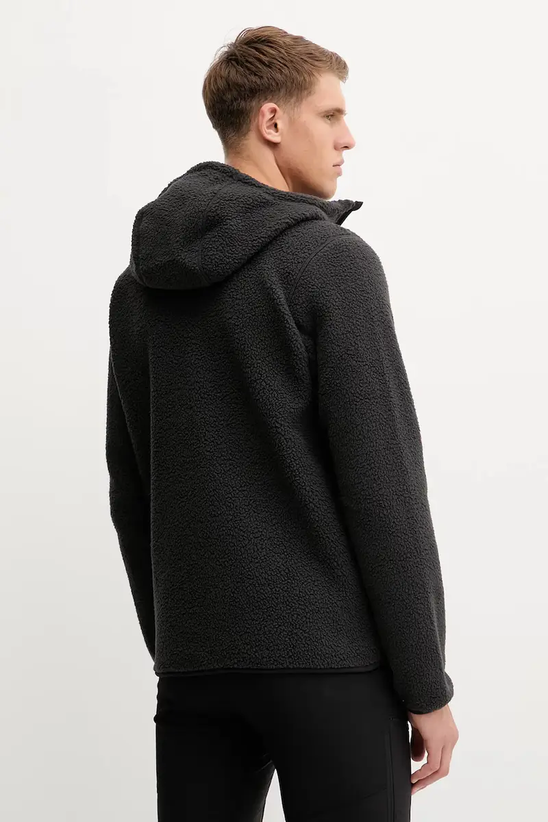 felpa in pile Funäs uomo colore nero con cappuccio 607817 miniatura 3
