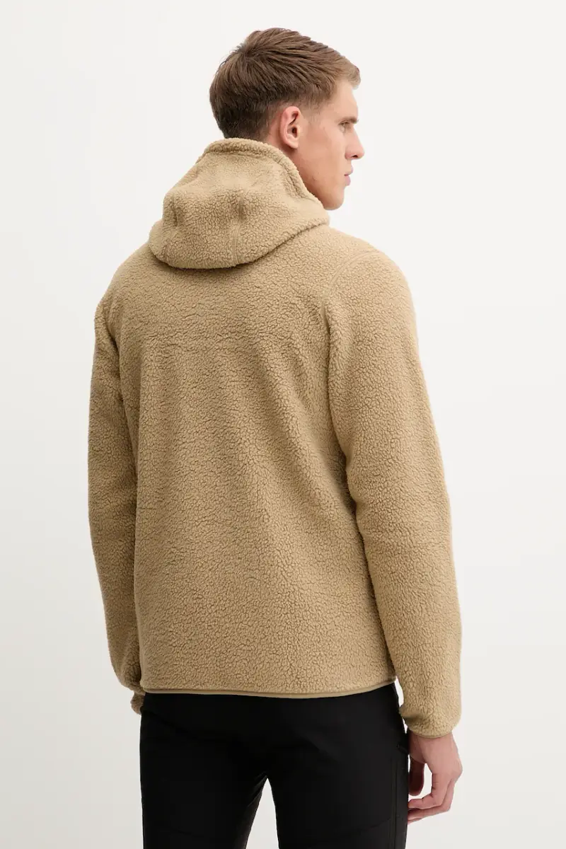 felpa in pile Funäs uomo colore verde con cappuccio 607817 miniatura 3