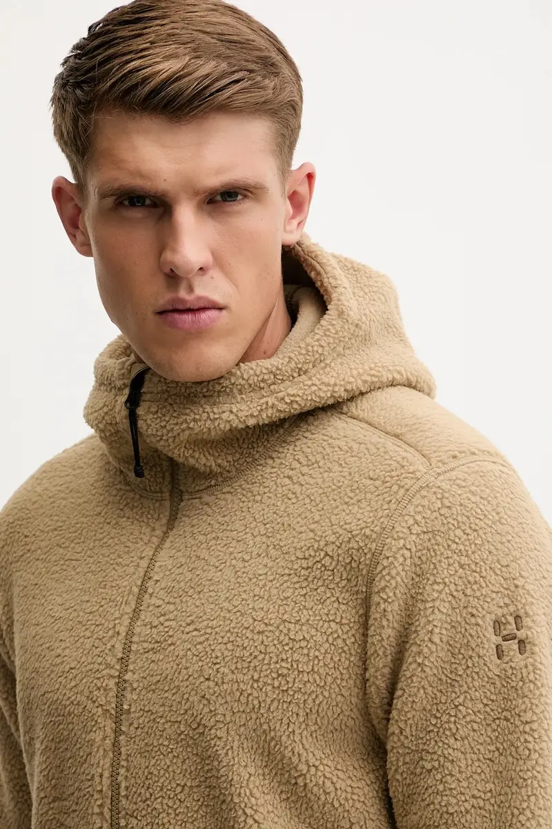 felpa in pile Funäs uomo colore verde con cappuccio 607817 miniatura 4