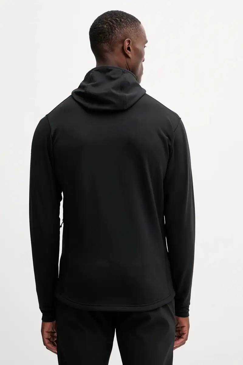 felpa outdoor Rosson colore nero con cappuccio 607605 miniatura 3