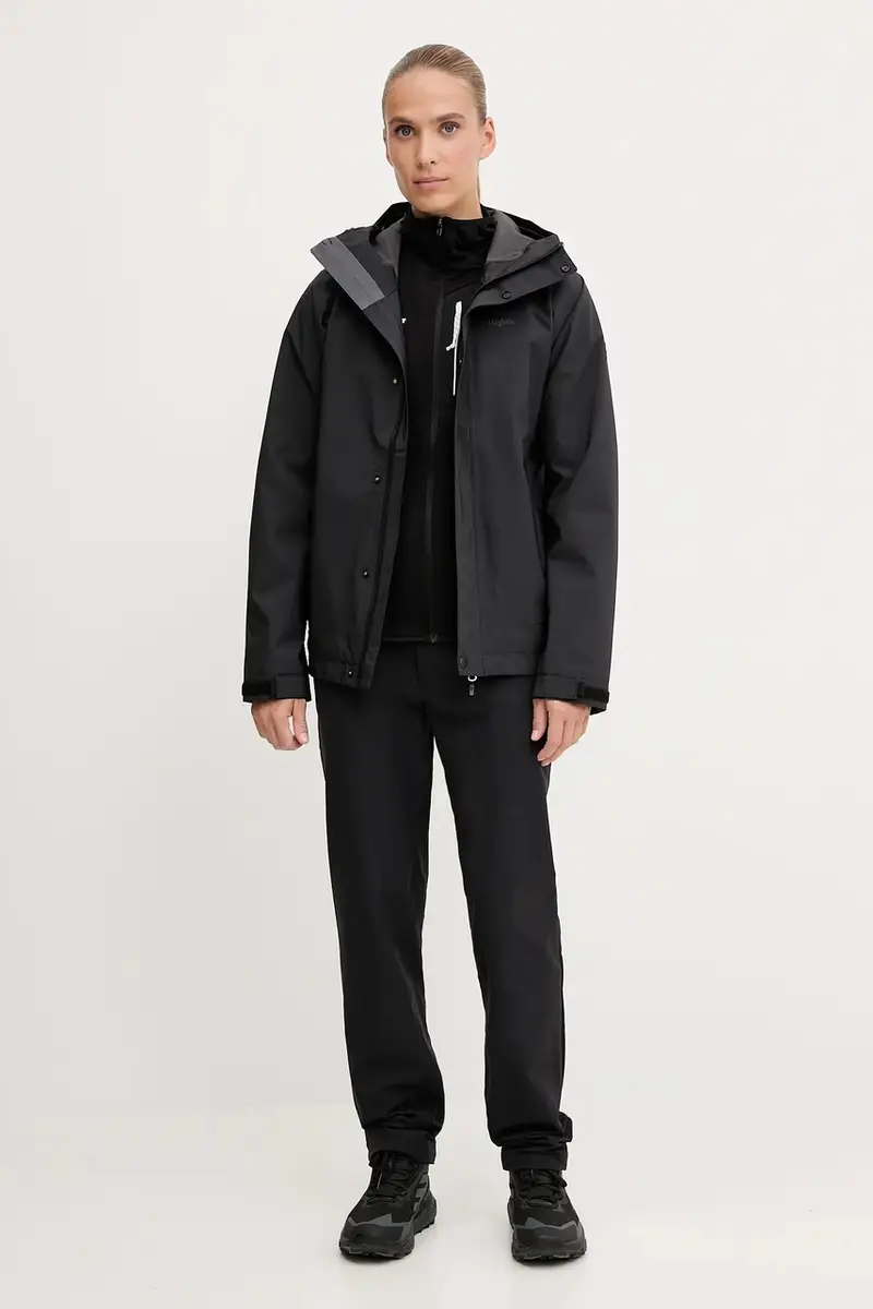 giacca impermeabile Breeze donna colore rosso 607681 Nero miniatura 2