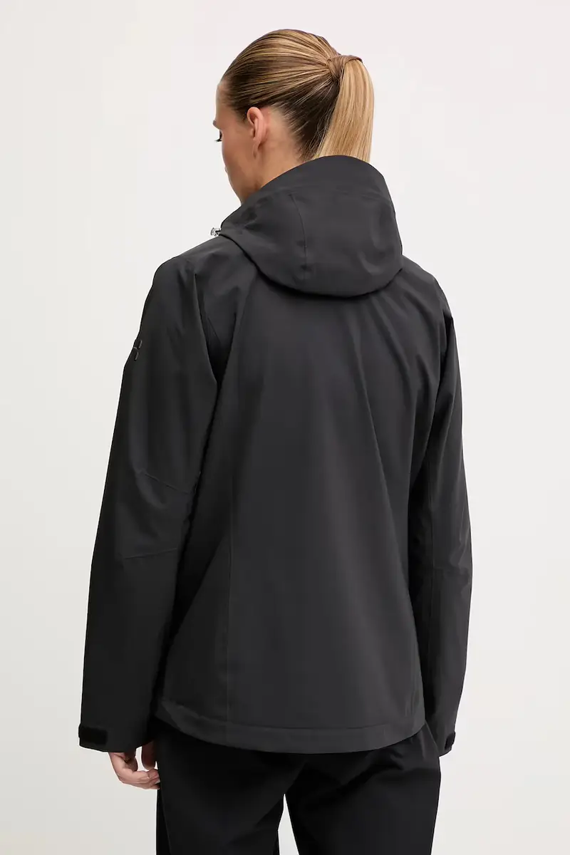 giacca impermeabile Breeze donna colore rosso 607681 Nero miniatura 3