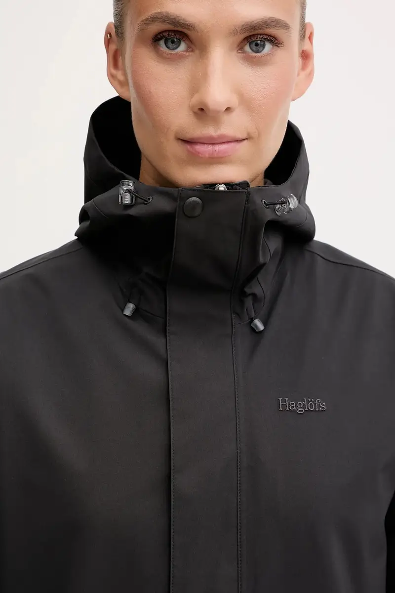 giacca impermeabile Breeze donna colore rosso 607681 Nero miniatura 4