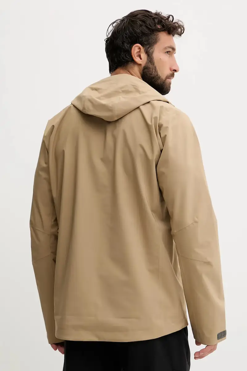 giacca impermeabile Breeze uomo colore giallo 607680 Beige miniatura 3