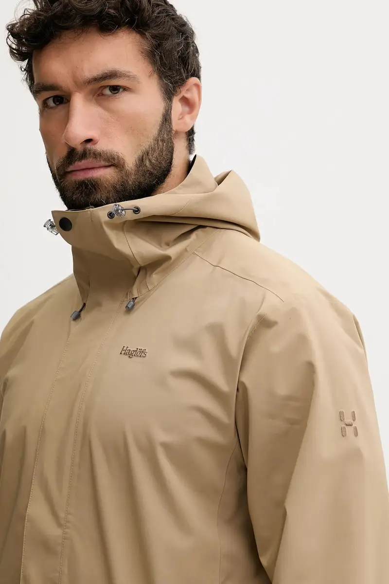 giacca impermeabile Breeze uomo colore giallo 607680 Verde miniatura 4