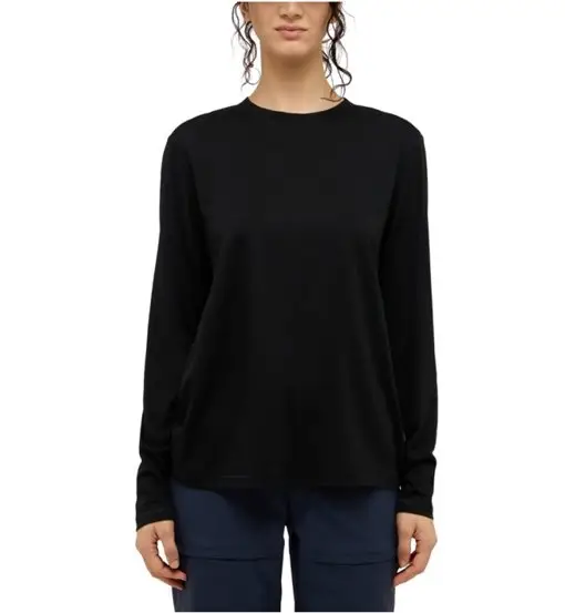 Kaise Wool LS W - maglia a maniche lunghe - donna Black
