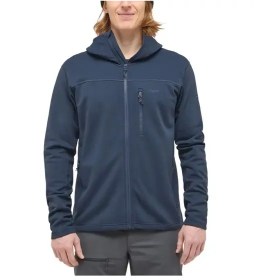 Rosson Mid Hood - felpa in pile - uomo Blue