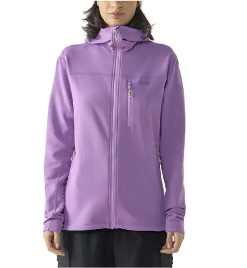 Rosson Mid Hood W - felpa in pile - donna Violet