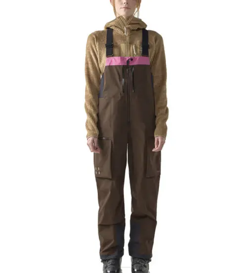 Vassi GTX Pro II Bib W - pantaloni scialpinismo - donna Brown