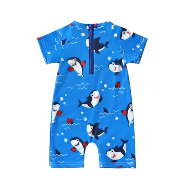 HAGOT Costume da Bagno per Neonato, Costume da Bagno per Neonato, Costume da Bagno Intero con Cerniera perBambini, Protezione Solare Costumi da Bagno da Spiaggia miniatura 2