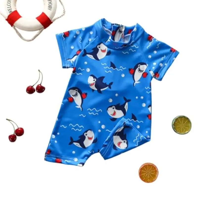 HAGOT Costume da Bagno per Neonato, Costume da Bagno per Neonato, Costume da Bagno Intero con Cerniera perBambini, Protezione Solare Costumi da Bagno da Spiaggia miniatura 3