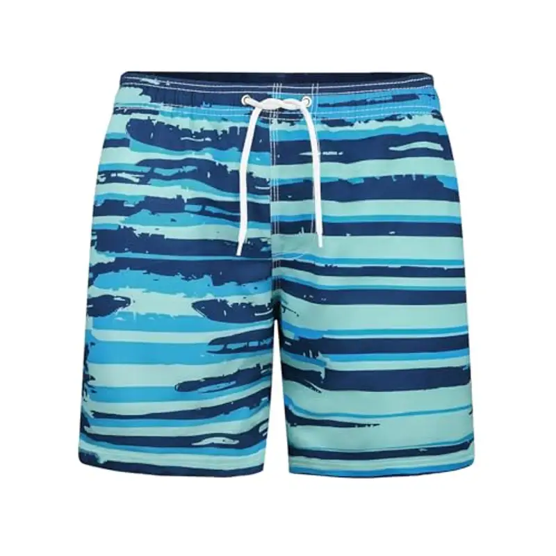 HAGOT Costumi Bagno per Ragazzi, Pantaloncini da Spiaggia per Bambini, Pantaloncini da Bagno ad Asciugatura Rapida per Ragazzi, Pantaloncini da Bagno Sportivi da Corsa, età 11-12 Anni