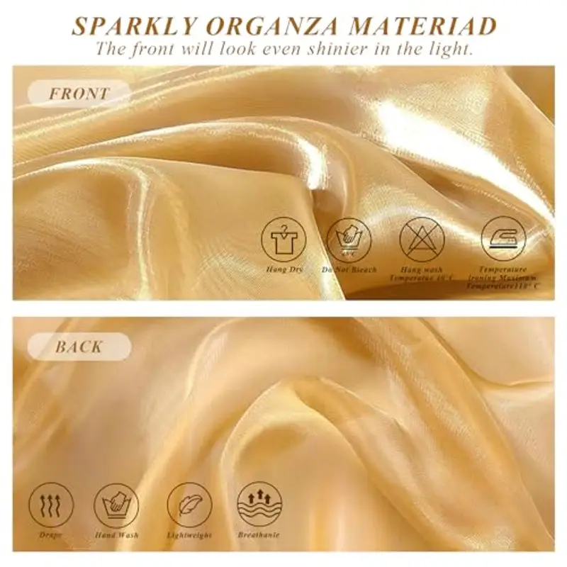 HAGOT Stola Elegante Donna Cerimonia, Per Sposa Damigella Cerimonia Matrimonio Serata, Champagne Gold miniatura 3