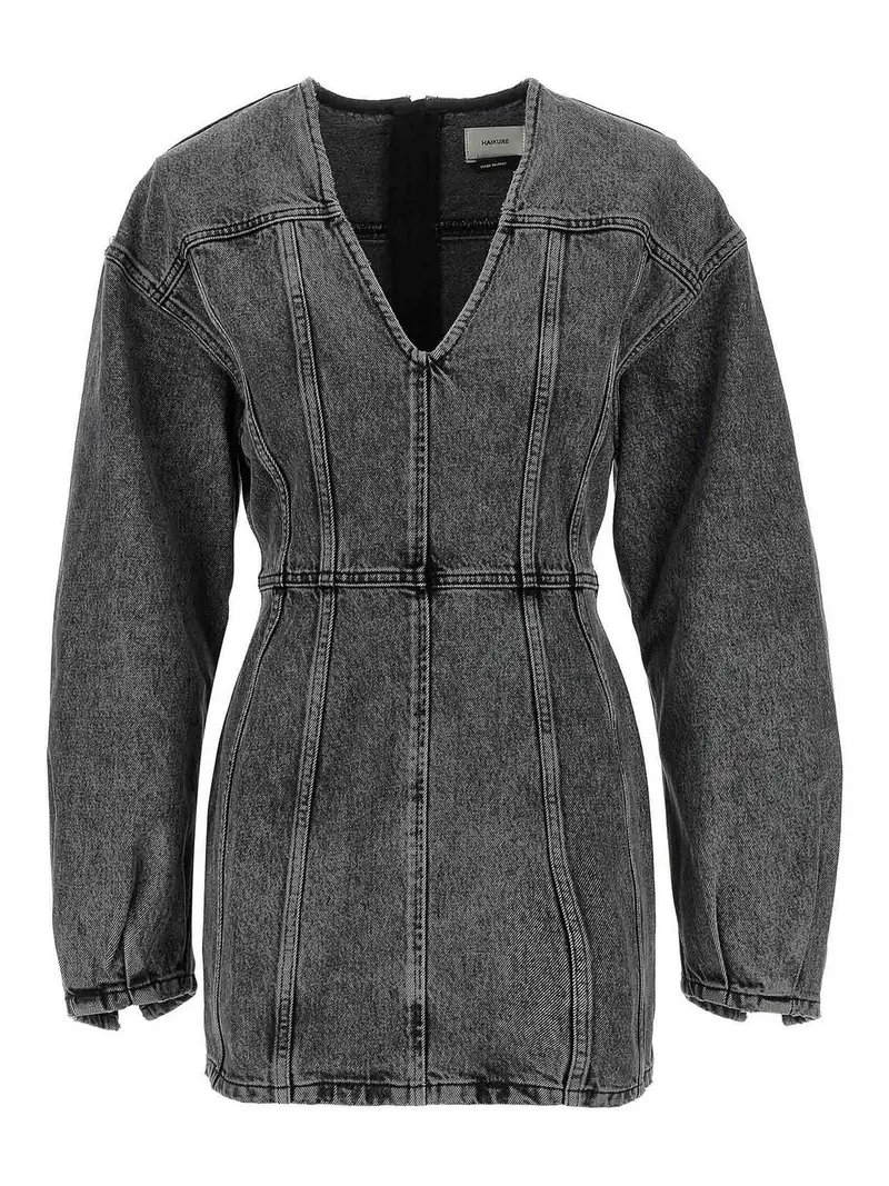 Vestito in denim Grigio