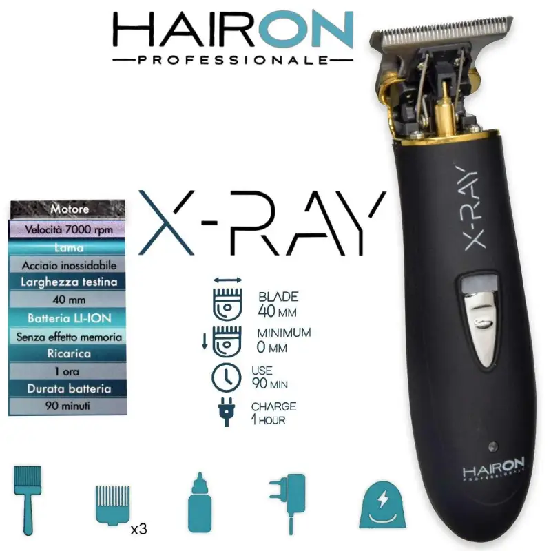 Rifinitore professionale per capelli x-ray hairon
