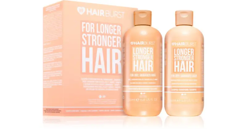 Longer Stronger Set confezione regalo per capelli rovinati e secchi 2× 350 ml