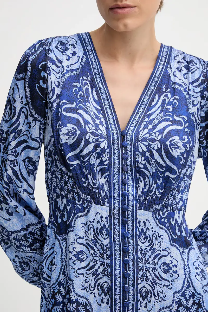 vestito colore blu navy 57TL662A miniatura 5