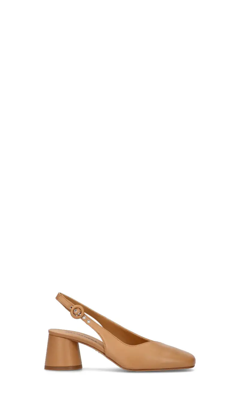 Slingback donna cuoio in pelle Vario