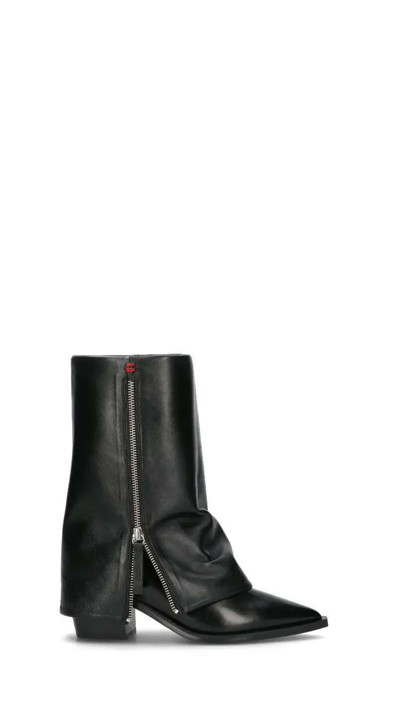 Tronchetto donna nero in pelle Vario