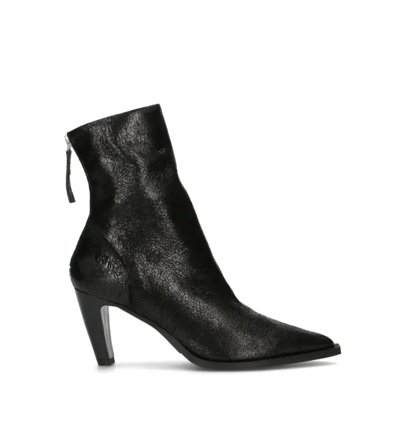 Tronchetto donna nero in pelle Vario