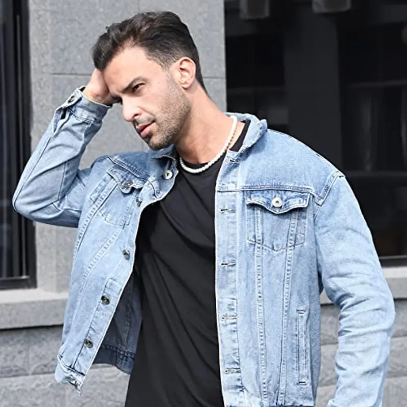 Halora Collana Di Perle Uomo Girocollo 40cm Collana Di Perle Bianche Collana Di Perle Da Uomo Regali Gioielli Per Uomini Perline Da 6mm miniatura 2