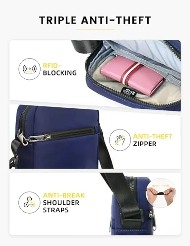 HALOVIE Borsa a tracolla Blu 1448488 miniatura 2