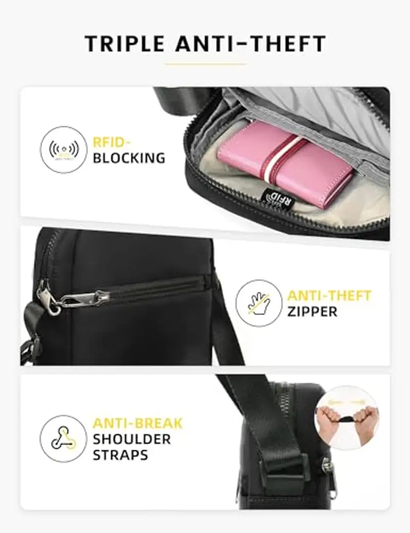 HALOVIE Borsello Nero 1351812 miniatura 2