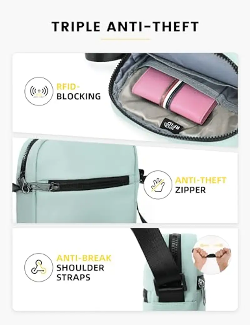 HALOVIE Borsa a tracolla Verde 2009018 miniatura 2