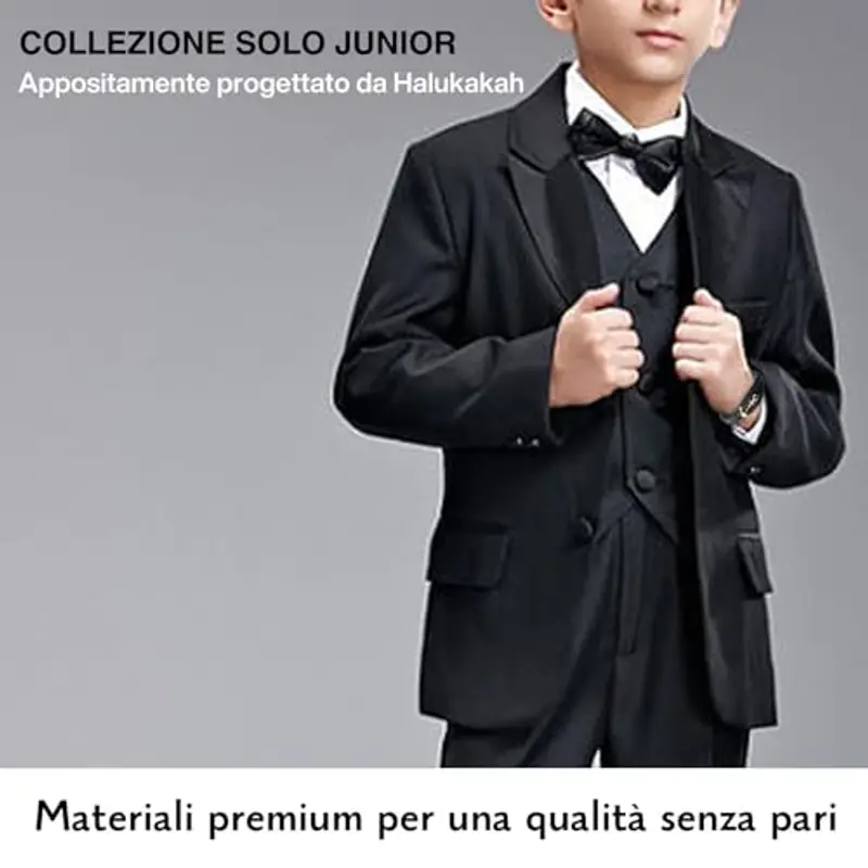 HALUKAKAH Ragazzo ?Vela Junior? Ragazzi Vera Pelle Treccia Fatta a Mano Ancora Braccialetto 13-16 Anni/a. Titanio Opaco Dorato Chiusura Magnetica 18cm con Confezione Regalo miniatura 3