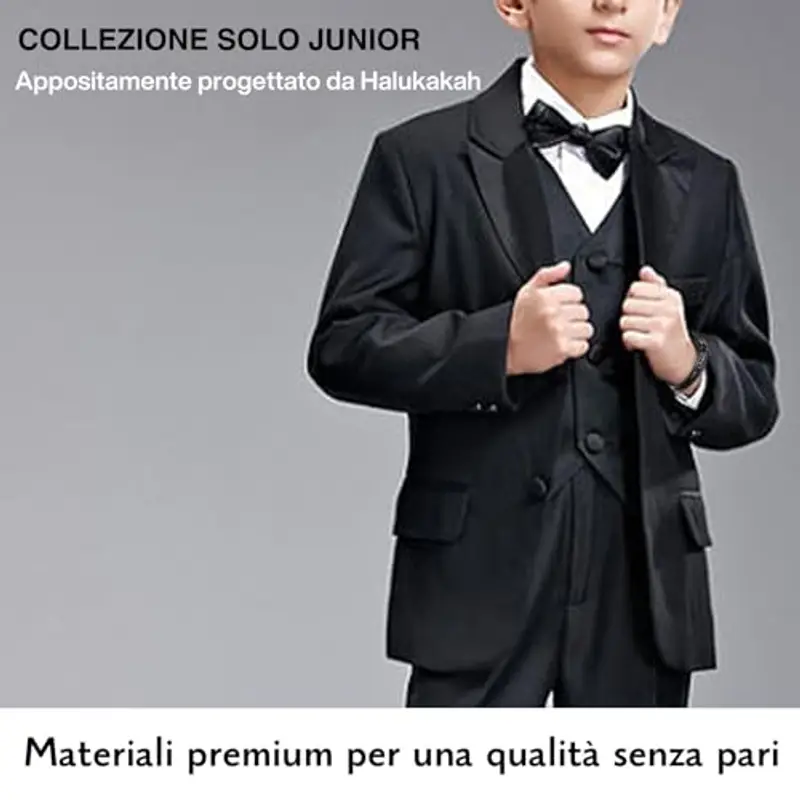 HALUKAKAH Ragazzo ?Vela Junior? Ragazzi Vera Pelle Treccia Fatta a Mano Ancora Braccialetto 13-16 Anni/a. Titanio Opaco Nero Chiusura Magnetica 18cm con Confezione Regalo miniatura 3