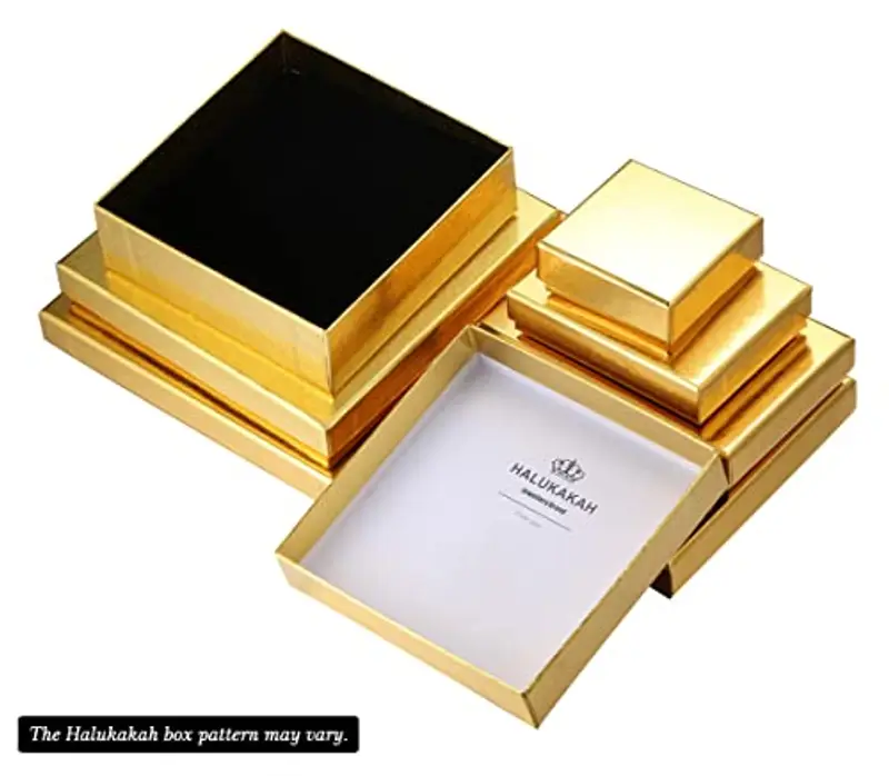 HALUKAKAH Regalo per Bambini - CARAT - Braccialetto a Catena Cubana Placcato in Platino, 18cm - con Una Carta di Messaggio Sincero YOU ARE PRECIOUS e Confezione Regalo in Foglio D'oro miniatura 2